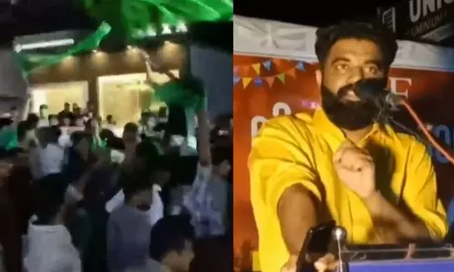 പാതി അഭ്യാസവുമായി മണ്ണാർക്കാട്ടെ ലീഗ് പാതിരാത്രി ഇറങ്ങിയാൽ മുഴുവൻ അഭ്യാസവും ഞങ്ങൾ പഠിപ്പിക്കും; മുസ്ലിം ലീഗിനെതിരെ പ്രകോപന പ്രസംഗവുമായി പി.എം ആര്‍ഷോ