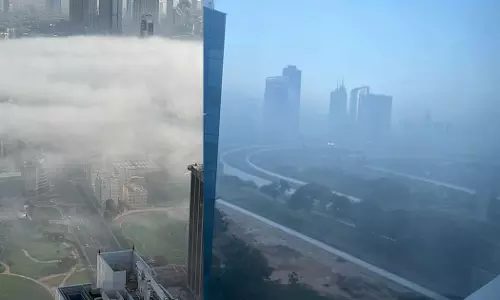 Heavy fog in many parts of the UAE