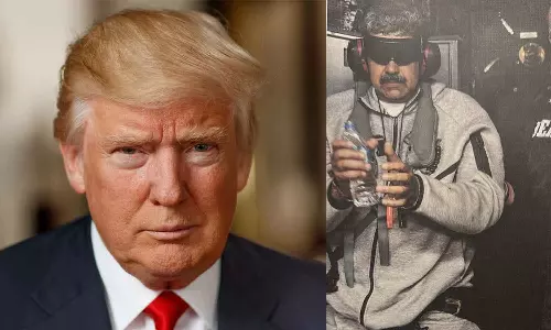 ഭരണകൈമാറ്റം ഉണ്ടാകുന്നത് വരെ വെനസ്വേല യുഎസ് ഭരിക്കുമെന്ന് ട്രംപ്; മദുറോയുടെ ചിത്രം പുറത്തുവിട്ടു ഭരണകൈമാറ്റം ഉണ്ടാകുന്നത് വരെ വെനസ്വേല യുഎസ് ഭരിക്കുമെന്ന് ട്രംപ്; മദുറോയുടെ ചിത്രം പുറത്തുവിട്ടു