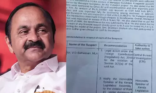 വി.ഡി സതീശനെ ഉന്നമിട്ട് സർക്കാർ; പുനർജനി കേസിൽ സിബിഐ അന്വേഷണത്തിന് വിജിലന്‍സ് ശിപാർശ