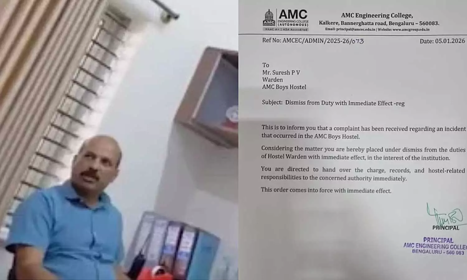 കന്നഡയിൽ സംസാരിക്കണമെങ്കിൽ അത് വീട്ടിൽ ചെയ്യണം: വിദ്യാർഥികളോട് കയർത്ത മലയാളി ഹോസ്റ്റൽ വാർഡൻ അറസ്റ്റിൽ കന്നഡയിൽ സംസാരിക്കണമെങ്കിൽ അത് വീട്ടിൽ ചെയ്യണം: വിദ്യാർഥികളോട് കയർത്ത മലയാളി ഹോസ്റ്റൽ വാർഡൻ അറസ്റ്റിൽ