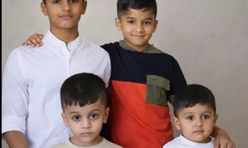 അവസാന യാത്രയിലും ഒരുമിച്ച്; തീരാവേദനയായി അബൂദബി വാഹനാപകടത്തിൽ മരിച്ച കുഞ്ഞുസഹോദരങ്ങൾ