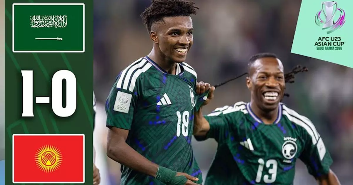 AFC U23 Asian Cup: Saudi Arabia wins 1 goal against Kyrgyzstan AFC U23 Asian Cup: Saudi Arabia wins 1 goal against Kyrgyzstan