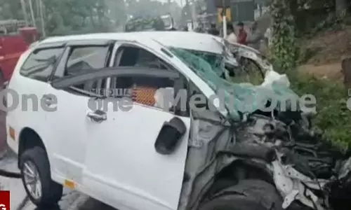 എറണാകുളത്ത് വാഹനാപകടം; ശബരിമല തീർഥാടകൻ മരിച്ചു