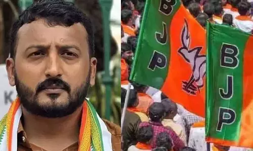 രാഹുലിനെതിരെ പരാതിയുമായി മുന്നോട്ട് പോകരുതെന്ന് നേതൃത്വം ആവശ്യപ്പെട്ടു: ബിജെപിക്കെതിരെ അതിജീവിതയുടെ ഭർത്താവ്