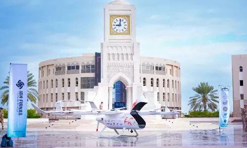 250 കിലോഗ്രാം ഭാരം വഹിക്കും; തദ്ദേശീയമായി നിർമിച്ച ആദ്യ കാർഗോ ഡ്രോൺ പുറത്തിറക്കി ഒമാൻ