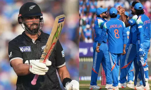 Vadodara ODI; Mitchell smashes, New Zealand posts best total against India