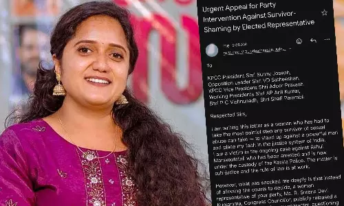 Survivor files complaint to KPCC against Sreenadevi Kunjamma