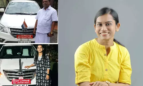 അച്ഛന്റെ വിരൽ തുമ്പിൽ പിടിച്ച് നടക്കുന്നത് പോലെ: ഔദ്യോഗിക വാഹനം ഏറ്റുവാങ്ങിയതിന് പിന്നാലെ വൈകാരിക കുറിപ്പുമായി എ.പി സ്മിജി