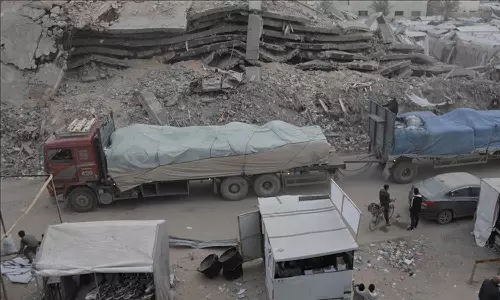 ഗസ്സയിലേക്കുളള സഹായ വിലക്ക്   തുടര്‍ന്ന് ഇസ്രായേല്‍; മാനുഷിക ദുരന്തം   കൂടുതല്‍ വ്യാപിക്കുമെന്ന് യുഎന്‍ വിദഗ്ധരുടെ മുന്നറിയിപ്പ്‌