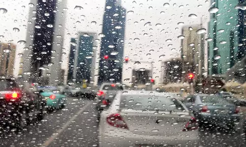 Theres wind and light rain in Qatar over the weekend
