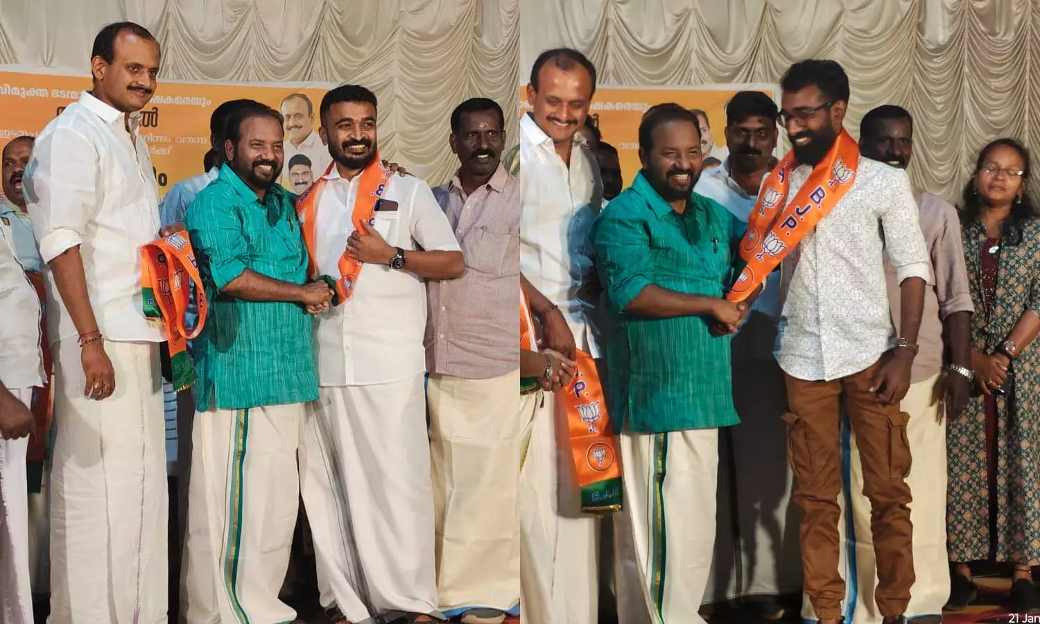 Castro and Chegu leave party and join BJP Castro and Chegu leave party and join BJP