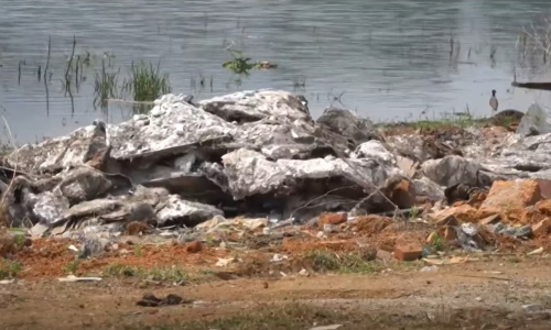 സിനിമാ സെറ്റിന്‍റെ അവശിഷ്ടങ്ങൾ മലങ്കര ജലാശയത്തിൽ തള്ളി; ടൊവിനോ നായകനായ പള്ളിച്ചട്ടമ്പിയുടെ നിര്‍മാതാക്കൾക്കെതിരെ നടപടി