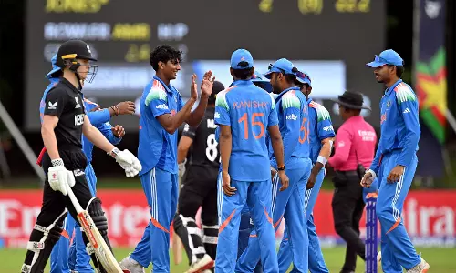 ഐസിസി അണ്ടർ 19 ലോകകപ്പ്: ഇന്ത്യക്ക് ന്യൂസിലൻഡിനെതിരെ ഏഴ് വിക്കറ്റ് ജയം; സൂപ്പർ സിക്‌സിൽ പാകിസ്താൻ എതിരാളികൾ