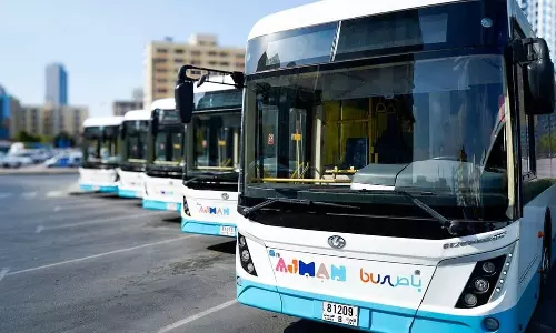 Ajmans public transport bus ridership increased by 1.97% last year