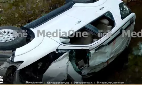 കോട്ടയത്ത് കാര്‍ തോട്ടിലേക്ക് വീണു, ഒരാള്‍ക്ക് ദാരുണാന്ത്യം, നാല് പേര്‍ക്ക് പരിക്ക്