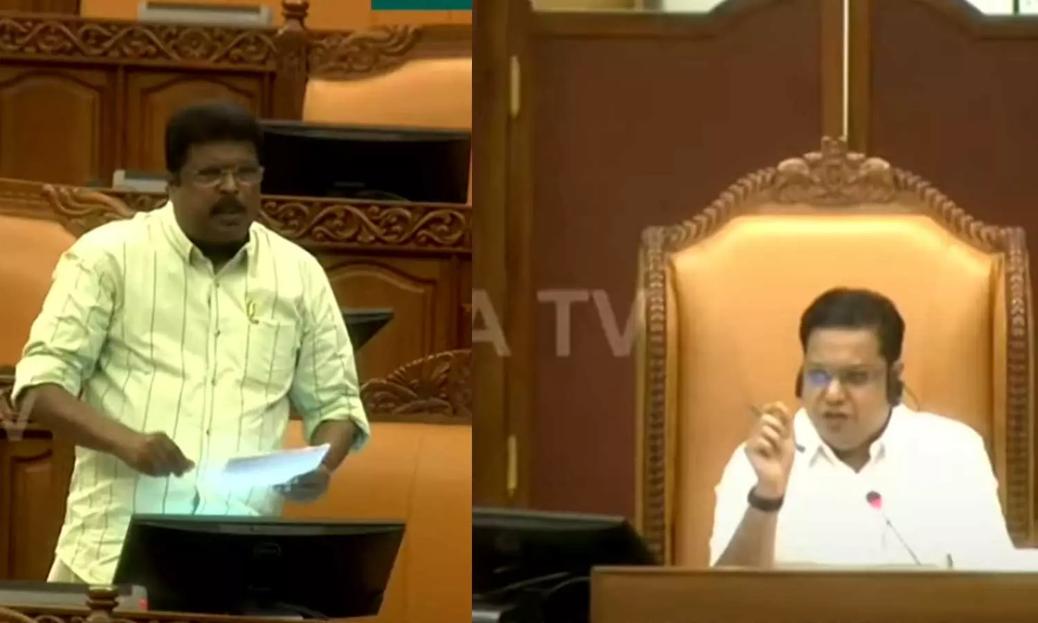 വി.ശിവൻകുട്ടിക്കെതിരായ പ്രതിപക്ഷനേതാവിന്റെ പരാമർശം സഭയില്; പി.പി ചിത്തരഞ്ജനെ താക്കീത് ചെയ്ത് സ്പീക്കര് വി.ശിവൻകുട്ടിക്കെതിരായ പ്രതിപക്ഷനേതാവിന്റെ പരാമർശം സഭയില്; പി.പി ചിത്തരഞ്ജനെ താക്കീത് ചെയ്ത് സ്പീക്കര്