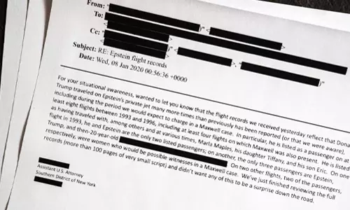 വീണ്ടും എപ്സ്റ്റീൻ ഫയലുകൾ പുറത്ത്; ദശലക്ഷക്കണക്കിന് രേഖകൾ പ്രസിദ്ധീകരിച്ച് യുഎസ് നീതിന്യായ വകുപ്പ്
