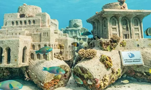 3D Printed Underwater Museum in Dimaniyat Islands, Oman