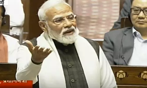 ഇന്ത്യയുടെ യാത്ര പരിഷ്കരണ എക്സ്പ്രസിലെന്ന് മോദി; പ്രസം​ഗം ബഹിഷ്കരിച്ച് പ്രതിപക്ഷം