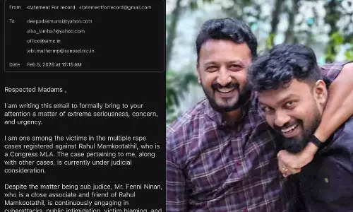 സൈബര്‍ ആക്രമണവും അധിക്ഷേപവും; രാഹുലിന്റെ സുഹൃത്തായ ഫെനി നൈനാനെതിരെ അതിജീവിത