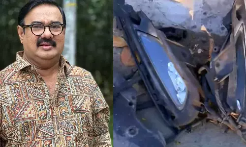 തിരുവനന്തപുരത്ത് നടൻ മണിയൻപിള്ള രാജുവിന്റെ കാറിടിച്ച്   രണ്ടുപേർക്ക് പരിക്ക്; വാഹനം നിര്‍ത്താതെ പോയെന്ന് പരാതി