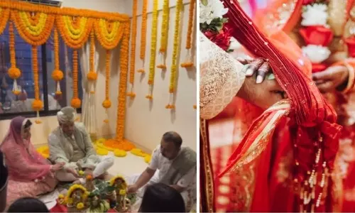 ദിവസങ്ങൾ നീണ്ട ആഘോഷങ്ങളോ, ആഡംബരമോ ഇല്ല; വീട് വാങ്ങി വിവാഹിതരായി ദമ്പതികൾ