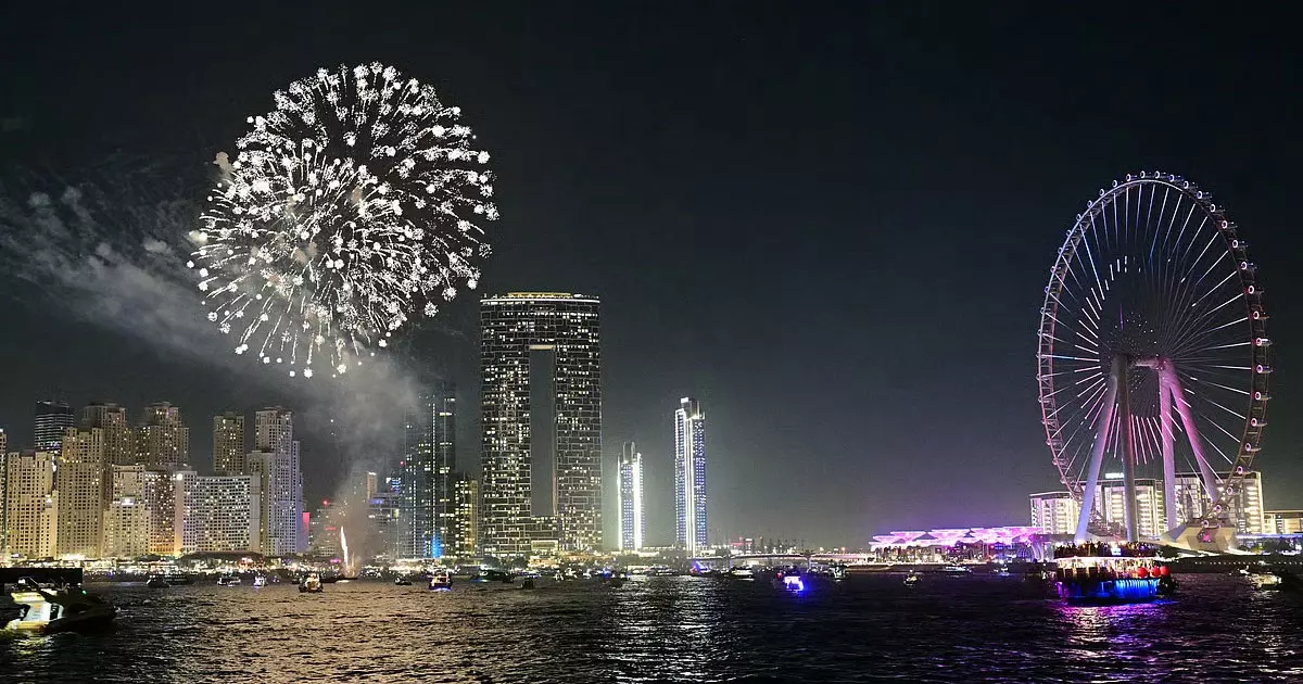 Fireworks and drone displays in Dubai after Iftar Fireworks and drone displays in Dubai after Iftar