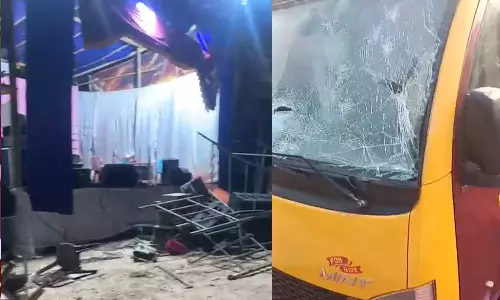 സ്റ്റേജിൽ കയറി ഡാൻസ് കളിക്കാൻ അനുവദിച്ചില്ല; തിരുവനന്തപുരത്ത്  ഗാനമേള ട്രൂപ്പിന്‍റെ ഉപകരണങ്ങള്‍ തല്ലിത്തകര്‍ത്തു