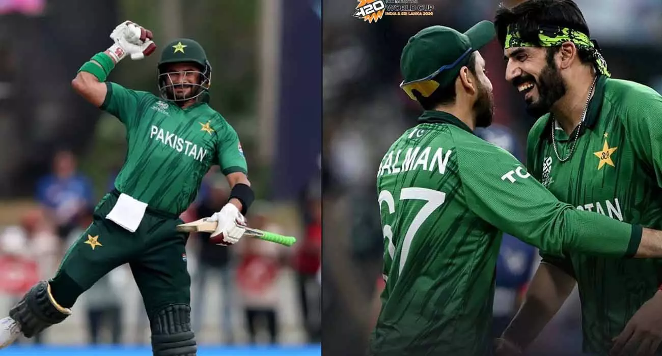 Sahib Sada Farhan hits century; Pakistan beats Namibia to reach Super Eights Sahib Sada Farhan hits century; Pakistan beats Namibia to reach Super Eights