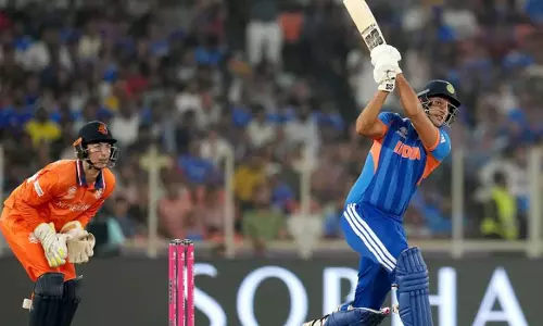 Abhishek ducks again, Dube saves; India posts best score against Netherlands