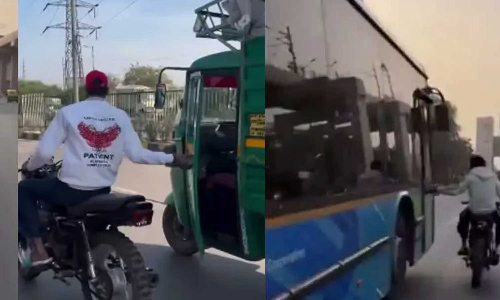 ഓടുന്ന വാഹനങ്ങളുടെ ഡോർ വലിച്ചു തുറക്കും, ബൈക്കിലെത്തി അഭ്യാസം; പ്രതി പിടിയിൽ