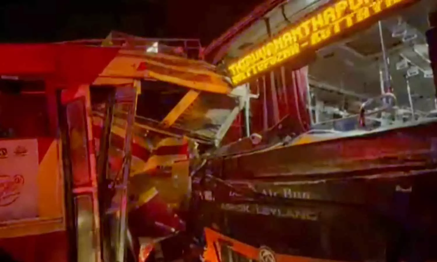 ksrtc bus accident in kunnamkulam ksrtc bus accident in kunnamkulam