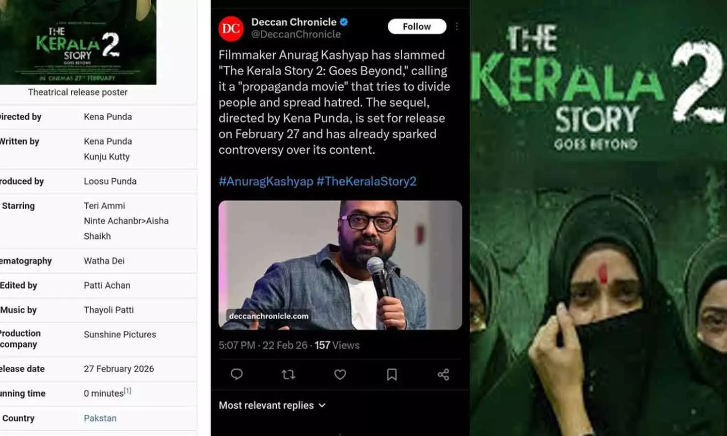 Kerala Story movies Wikipedia page edited Kerala Story movies Wikipedia page edited