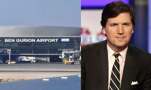 വൃത്തികെട്ട കെട്ടിടം, അഴുക്കുപിടിച്ച ജനലുകൾ, മാലിന്യങ്ങൾ: ഇസ്രായേലിലെ ബെൻ ഗുരിയോൺ വിമാനത്താവളത്തിലെ അവസ്ഥ പങ്കുവെച്ച് ടക്കർ കാൾസൺ