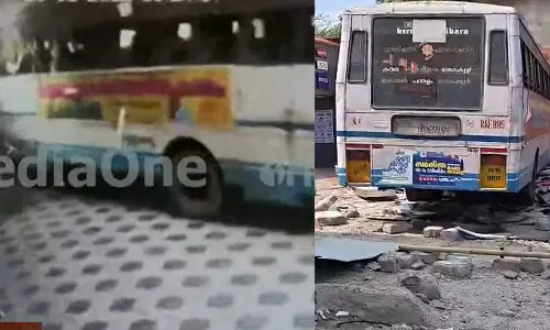 ഓടിക്കൊണ്ടിരിക്കെ കെഎസ്ആർടിസി ഡ്രൈവർ ഹൃദയാഘാതത്തെ തുടർന്ന് മരിച്ചു; വന്‍ അപകടമൊഴിവായത് യാത്രക്കാരന്‍റെ സമയോചിത ഇടപെടലില്‍