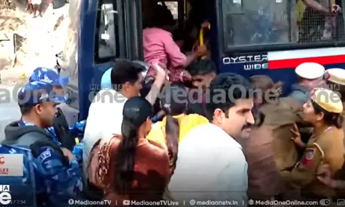 ജെഎൻയു വിസിയുടെ ജാതി അധിക്ഷേപം; ആളിക്കത്തി വിദ്യാര്‍ഥി രോഷം; രാജിയാവശ്യപ്പെട്ട് ലോങ് മാര്‍ച്ച്