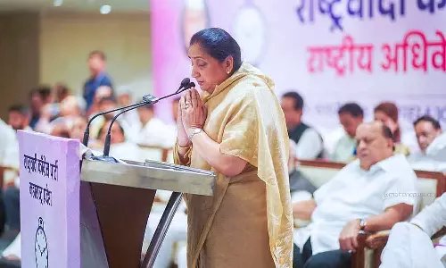 എൻസിപിയുടെ അമരത്തേക്ക് സുനേത്ര പവാർ; പാർട്ടിയുടെ ആദ്യ വനിതാ ദേശീയ അധ്യക്ഷ