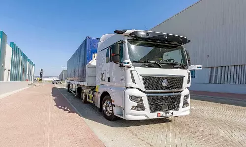 First in the Middle East; Driverless trucks hit the road in Abu Dhabi
