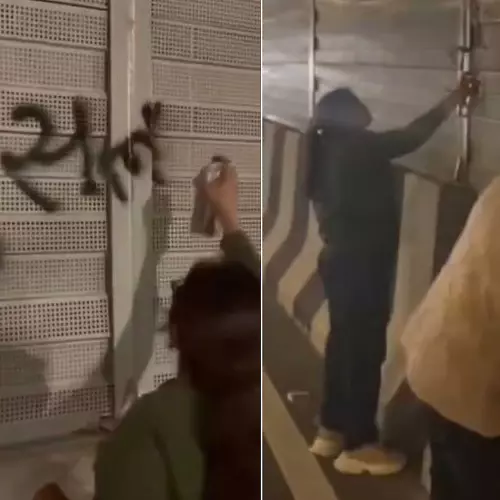 ഈ റോഡില് മുസ്ലിംകള് പ്രവേശിക്കരുതെന്ന് ചുമരെഴുത്ത്; പിന്നാലെ ഹിന്ദു രക്ഷാദൾ പ്രവർത്തകർക്കെതിരെ കേസ്