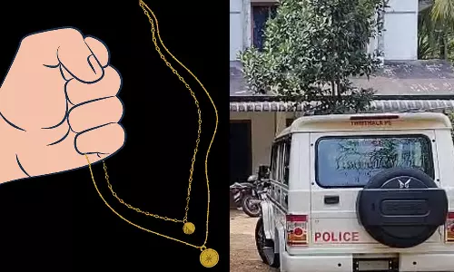 തുണി അലക്കിക്കൊണ്ടിരിക്കെ മുഖത്ത് മുളകുപൊടി വിതറി വീട്ടമ്മയുടെ നാല് പവന്റെ മാല കവര്ന്നു; അലമാരയില് നിന്ന് ഏഴു ലക്ഷം രൂപയും മോഷ്ടിച്ചു തുണി അലക്കിക്കൊണ്ടിരിക്കെ മുഖത്ത് മുളകുപൊടി വിതറി വീട്ടമ്മയുടെ നാല് പവന്റെ മാല കവര്ന്നു; അലമാരയില് നിന്ന് ഏഴു ലക്ഷം രൂപയും മോഷ്ടിച്ചു