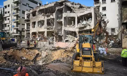 more than 40 buildings damaged in Tel Aviv