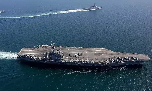 അമേരിക്കൻ പടക്കപ്പൽ ആക്രമിച്ച് ഇറാൻ; എബ്രഹാം ലിങ്കൺ പടക്കപ്പലിന് നേരെ പ്രയോഗിച്ചത് നാല് ബാലിസ്റ്റിക് മിസൈലുകൾ അമേരിക്കൻ പടക്കപ്പൽ ആക്രമിച്ച് ഇറാൻ; എബ്രഹാം ലിങ്കൺ പടക്കപ്പലിന് നേരെ പ്രയോഗിച്ചത് നാല് ബാലിസ്റ്റിക് മിസൈലുകൾ