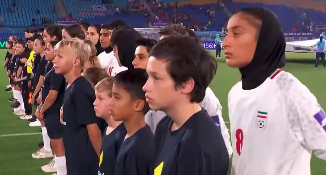 Asian Cup Football; Iran football team in silent protest by not singing national anthem