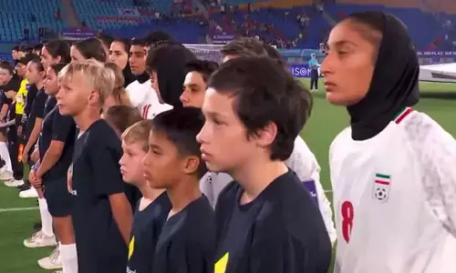 Asian Cup Football; Iran football team in silent protest by not singing national anthem Asian Cup Football; Iran football team in silent protest by not singing national anthem