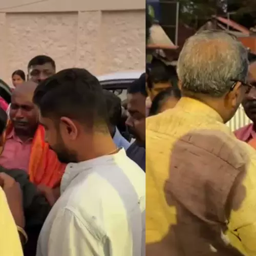 കൈക്കൂലി കേസിൽ അറസ്റ്റിലായ മോട്ടോർ വെഹിക്കിൾ ഇൻസ്പെക്ടർക്ക് ജയിലിന് പുറത്ത് സ്വീകരണം