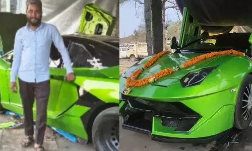 വാങ്ങാനുള്ള പണമില്ല; നാല് ലക്ഷംകൊണ്ട് ലംബോര്‍ഗിനി നിർമിക്കാൻ യുവാവ് ചെയ്തത്..
