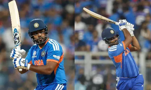 കത്തിക്കയറി സഞ്ജു ; വാങ്കഡെയിൽ ഇംഗ്ലണ്ടിന് മുന്നിൽ റൺമല തീർത്ത് ഇന്ത്യ