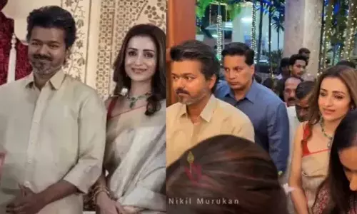 വിവാഹവേദിയിൽ ഒന്നിച്ചെത്തി വിജയ്‌യും തൃഷയും; ചർച്ചയാക്കി ആരാധകർ, വീഡിയോ വൈറൽ