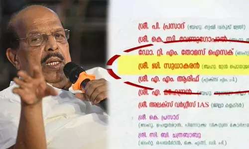 സുധാകരൻ ഇടഞ്ഞുതന്നെ; പെരുമ്പളം പാലം ഉദ്ഘാടന പരിപാടി നിരസിച്ചു